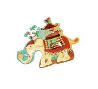 SCRATCH 276181129 Shape Puzzle Elephant Contour Puzzle for Children from 3 Years 37 Pieces