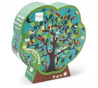 Scratch 276181137 Bird Contour Puzzle for Children, Shape Puzzle Bird Tree, 58 Pieces