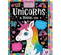 Scratch and Draw Unicorns & Horses Too! - Scratch Art Activity Book