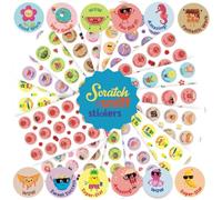 Scratch and Sniff Stickers - 24 Sheets Smelly Sticker Set With12 Different scents, Motivational Reward Affirmation Stickers for Kids Classroom, Teachers Must Haves (360)