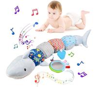 Scratch Art Baby Toy 0-6 Months， For 3 Month Old Baby，Newborn Tummy Time Sensory Toys ，Suitable For Newborn Gift of 0 3 6 9 12 Months （Shark Caterpillar）