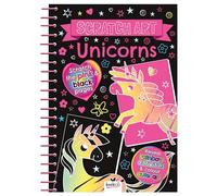 Scratch Art Black and Colour Unicorns
