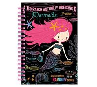 Bookoli - Scratch Art Dolly Dressing Mermaids - Mermaid Scratch Art - Scratch to Create Rainbow Outfits - Arts and Crafts for Kids