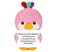 Scratch Art Handmade Positive Crochet Doll - Cute Decorative Hanging Ornamentsfor Sentimental Keepsake, Friendship Birthday, Meaningful Gift for Her (C#)