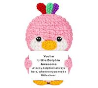 Scratch Art Handmade Positive Crochet Doll - Cute Decorative Hanging Ornamentsfor Sentimental Keepsake, Friendship Birthday, Meaningful Gift for Her (A#)