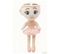Scratch Art Ltalian Brain-Busting Plush Toys | Ltalian Ballerina Cappuccino Brain-Busting Dolls | 11-Inch Cute Ballerina Cappuccino Brain-Busting Teddy Stuffed Dolls For Children (Cappuccino)