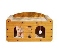 Scratch Board - 22.05x11.42x11.81 inches Cat appearance for interactive training, claw grinding with fun game, scratching machine for kittens and cats, made of brown eco-friendly cardboard, use in dom