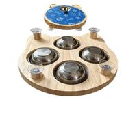 Scratch Board for Dogs Rotating Pet Wooden Scratcher with Treat Box | Non-slip Suction Cup Dog Scratch Pad for Cognitive Brain Carpet Enrichment Pet Home Boredom Play Cats Floor