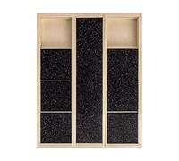 Scratch Board, Nail Board, Sturdy Design Easy Cleaning Compact Size Lightweight Comfortable Use Multi-Function Natural Wood Anti-Slip Base, Pet Scratcher for Home, 13.78x9.84x1.1inches