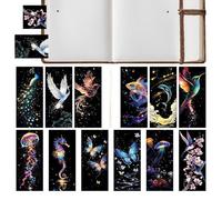 Scratch Bookmark Trade - Scratch Bookmark Kit, Art Scratch Note Set of 12 | Art Bookmark Kit for Christmas Students in Favor of the Christmas Party