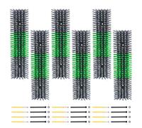 Scratch Brush for Cattle, Horse, Goat, Cow, Durable Scratch and Massage Care Tool for Healthy Coat, Relieves Itching, Easy Installation on Fence Posts (6 Pieces, Grey)