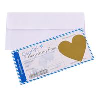 Scratch Card Reveal Surprise,Personalised Boarding Pass Scratch Card with Envelope and Heart Scratch Card Stickers,ScratchCard Reveal Surprise Trips,Where We Are Going on Holiday Boarding Pass