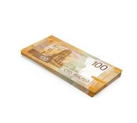 Scratch Cash 100 x 100 Russian Rubles Money for Playing (reduced to 75%)