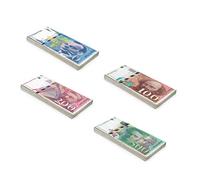 Scratch Cash Bundle ₣ Franchi Money to Play - 4 bribes 25 x ₣ 50, 100, 200 and 500 (Real Size)