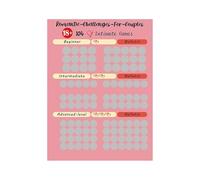 Scratch Date Poster - Romantic Love Activity Couples, Interactive Challenges for Him, Her, Men, Women, Adults, Ideal for Home, Travel, Birthday, Party, Vacation, Fun Date Night Engagement
