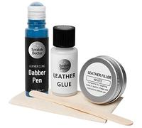 Scratch Doctor Compact Leather Repair Kit Patch, Fill, Glue & Recolour Scratches, Tears, Holes in Leather Furniture, Sofas, Car Seats (Blue)