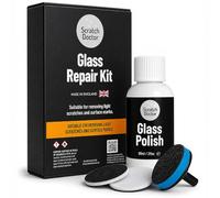 Scratch Doctor Glass Scratch Repair Kit for Windscreen & Windows Glass Polish with Cerium Oxide for Light Scratches, Wiper Marks & Water Spots on Car & Household Glass