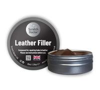 Scratch Doctor Leather Filler Repair Compound Fill Holes Cracks Scratches Scuffs on Leather Furniture Car Seats Shoes and Bags (Dark Brown, 10ml)