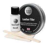 Scratch Doctor Leather Glue & Filler Kit Repair Tears, Rips, Scratches, Holes on Leather Furniture, Sofas, Chairs, Car Seats (Red, 50ml)