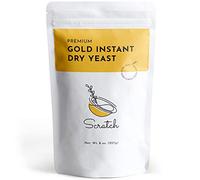 Scratch Gold Yeast - Instant Dry Yeast for a Rapid Rise - Add Straight to Dry Mix - Perfect for Making Bread, Bread Machines, Pizza Dough, Crusts & More - (Gold 8oz) (1 Packet)