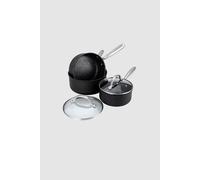 Prestige Scratch Guard Aluminium Saucepan Set, 3pce