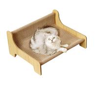 Scratch Lounge Cat Bed | Cat Scratching Lounge Bed,2 in 1 Interactive Training Toy Pet Supplies Furniture Protector for Balcony Living Room Rest and Play