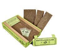 Scratch Lounge The Original Reversible Cardboard Cat Scratcher with Floor and Side Replacement Refills and Catnip