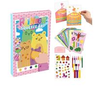 Scratch Off Art,Rainbow Adjustable Postcard | Scratch Off Cards,for Classroom Homeschool Kindergarten Road Trip Traveling Waiting Room Birthday Christmas Kid Boys Girls Children Adult