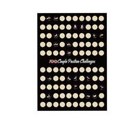 Scratch Off Bedroom Game Card Love Game Scratch Off Game,100 Positions Challenge Dates Scratch Off Poster Romantic Couples Night Game Couples Valentines Day Gifts Wall Poster Gift for Her and Her