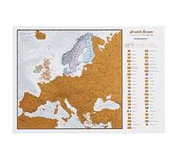 Scratch Off Europe Edition Poster - Most Detailed Cartography - 42 x 29.7 cm