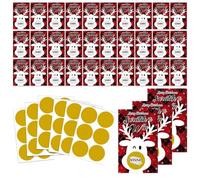 Scratch Off Game Cards Fun Christmas Party Activities | Winter Season Raffle Ticket Card for Classroom Home Church Banquet Pub Hall Restaurant Store Mall