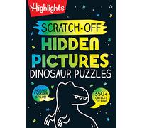 Scratch-Off Hidden Pictures Dinosaur Puzzles (Highlights Scratch-Off Activity Books): 64-Page Dinosaur Activity Book with Scratch Art for Kids