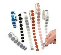 Scratch Off Stickers 1000pcs/Roll Scratch Off Sticker 25mm Sticker Labels DIY Make Your Own Lottery Ticket Games for DIY(Red)