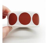 Scratch Off Stickers 1000pcs/Rolls 25mm Round Scratch Off Sticker Label Silver Rose Gold Postcard Cover Stationery Message Game Stickers for DIY(Red)