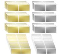 Scratch Off Stickers,120 Pieces Gold, Grey Scratch Stickers Large 35 x 58 mm,50 x 25 mm, Make Your Own Scratch Cards,DIY Surprise Gifts or Private Message, Cards