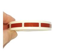 Scratch Off Stickers 5 Rolls 1000pcs/Roll Scratch Off Sticker 6x22mm Label Gold/Red for Cover Card Wedding Party Game Stickers for DIY(Red)