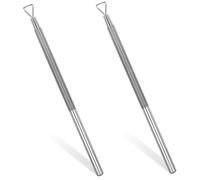 Scratch Off Tool, 2Pcs Metal Lottery Scratcher with Comfortable Grip, Multi-Function Nail Art Supplies for Gift Cards