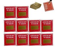 Scratch Off Valentine Cards - Valentines Love Coupons, Naughty Date Scratch Cards | Couples Scratch and Reveal Surprise Card, Weekly Date Night Couples Cards For Husband, Wife, Boyfriend Or Girlfriend
