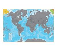 Scratch Off World 24" x 36" Laminated Wall Map
