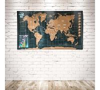 Scratch Off World Map with Scratch Pen