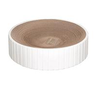 Scratch Pad Cat Scratcher Cardboard Durable Recyclable Corrugated Scratching Cardboard With Catnip For Furniture Protection Cat Scratching Board(White)