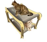 Scratch Pad for Cats - 2-Layer Modern Cat Scratcher Sleeping Bed | Pet Supplies Furniture Protector for Carpet Chair Couch Door Wall Home Apartment Kitten Small Large Climbing Sleeping