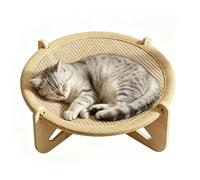 Scratch Pad for Cats Wooden Breathable Elevated