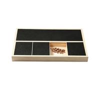 Scratch Pad for Dogs Wood Nail Sandpaper Trimmer | Built-in Snack Box Dog Nail Scratch Pad for Small Medium Large Breed Kitten Enrichment Home Door Floor