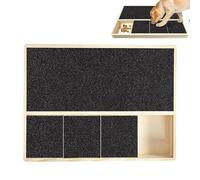 Scratch Pad For Nails - Puppy Square Nail Scratchboard - Wood Filing Scratchboard Polish Pads for Pet, Dog, Medium Dog, Large Dog