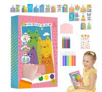 Scratch Paper Art - Colourful Rainbow Drawing Set, Funny DIY Crafts | Creative Scratchboard Kit, Educational Art Items and Perfect for Children, Students, Teachers, Birthday Parties, School