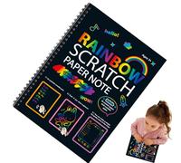 Scratch Paper Notebooks: Magic Art Set for Crafts, Drawing, Writing, Creative Scratching for Kids and Adults | Scratching Paper Home Artistic Leisure
