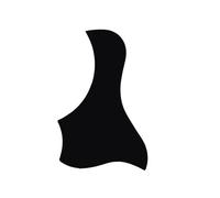 Scratch Plate for Acoustic Guitar 1 PC Professional Folk Acoustic Guitar Pickguard Soft Plate Self-adhesive Bird Shape Pick Guard(Black)