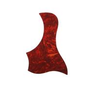 Scratch Plate for Acoustic Guitar 1 PC Professional Folk Acoustic Guitar Pickguard Soft Plate Self-adhesive Bird Shape Pick Guard(Red)