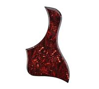 Scratch Plate for Acoustic Guitar 1pc Acoustic Folk Guitar Pickguard Self Adhesive Anti-Scratch Sticker(Red A)